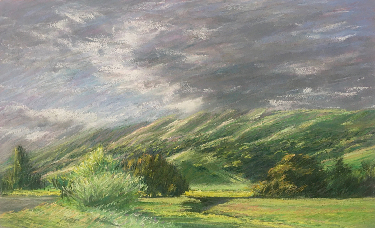 Spring Hills and Clouds